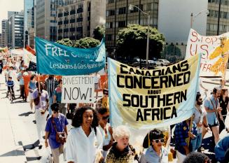 Protesting apartheid