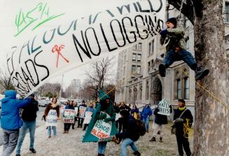 Protest Demonstrations - Canada - Ontario - Toronto - 1995