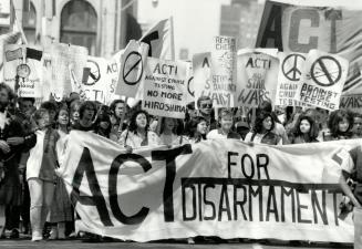 Marching for peace