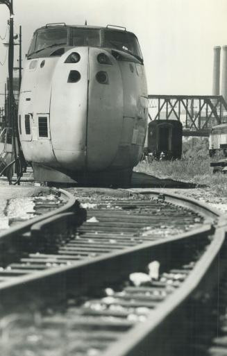 Prototype of LRC trains (light, rapid and comfortable) that Via Rail hopes to introduce in 1982