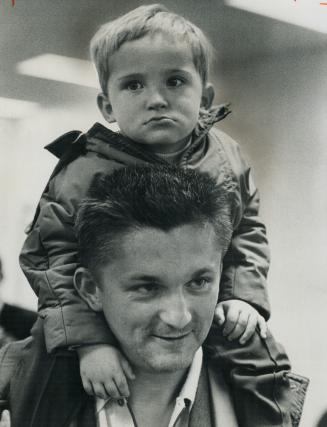 Back in 1968, Czech refugee Jiri Janojsek and son Ivo (right) got a warm welcome when they landed at Toronto International Airport