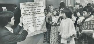 Children attend sunday school at the peoples Church in Willowdale, About 2,500 attend every week, an indication of the growing popularity of evangelicalism