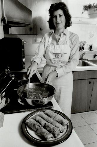 Above right, Michelle Jacobs has a special recipe for vegetable blintzes for Passover