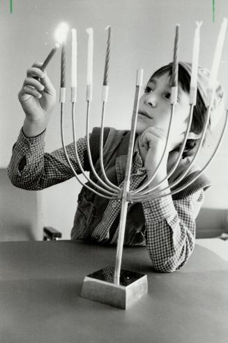 Hanukkah lights