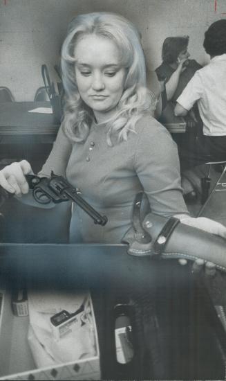 America's other war. Mrs. Rochelle Bridge, the 20-year-old American housewife at right, is preparing for war. Not in Viet Nam - but in suburban Dearborn, just outside Detroit. [Incomplete]