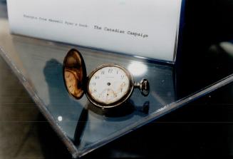 Recovered Treasures: A cornet and a watch are among items from the doomed ship on display at the Salvation Army Heritage Centre in Toronto
