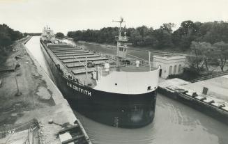 Cruising: The H.M. Griffith, a 730-foot freighter, is entering the first lock on its trip from Lake Ontario to Lake Erie. Boredom and isolation are fr(...)