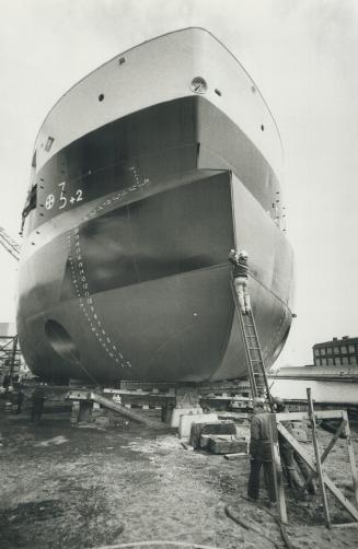 M.V. Paterson launching at Coolingwood