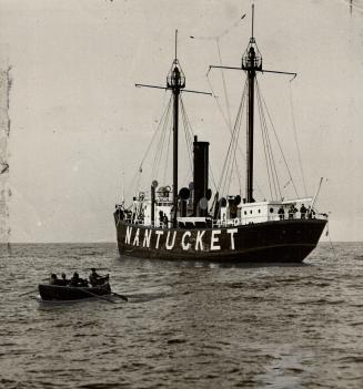 Forty-Five miles out at sea the Nantucket lightship gives warning of the shoals of that name