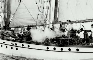 Cannon blasts