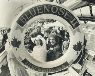 Wedding vows on Bluenose II, The first wedding ever performed aboard the Bluenose II took place today while the replica of the famous racing schooner (...)