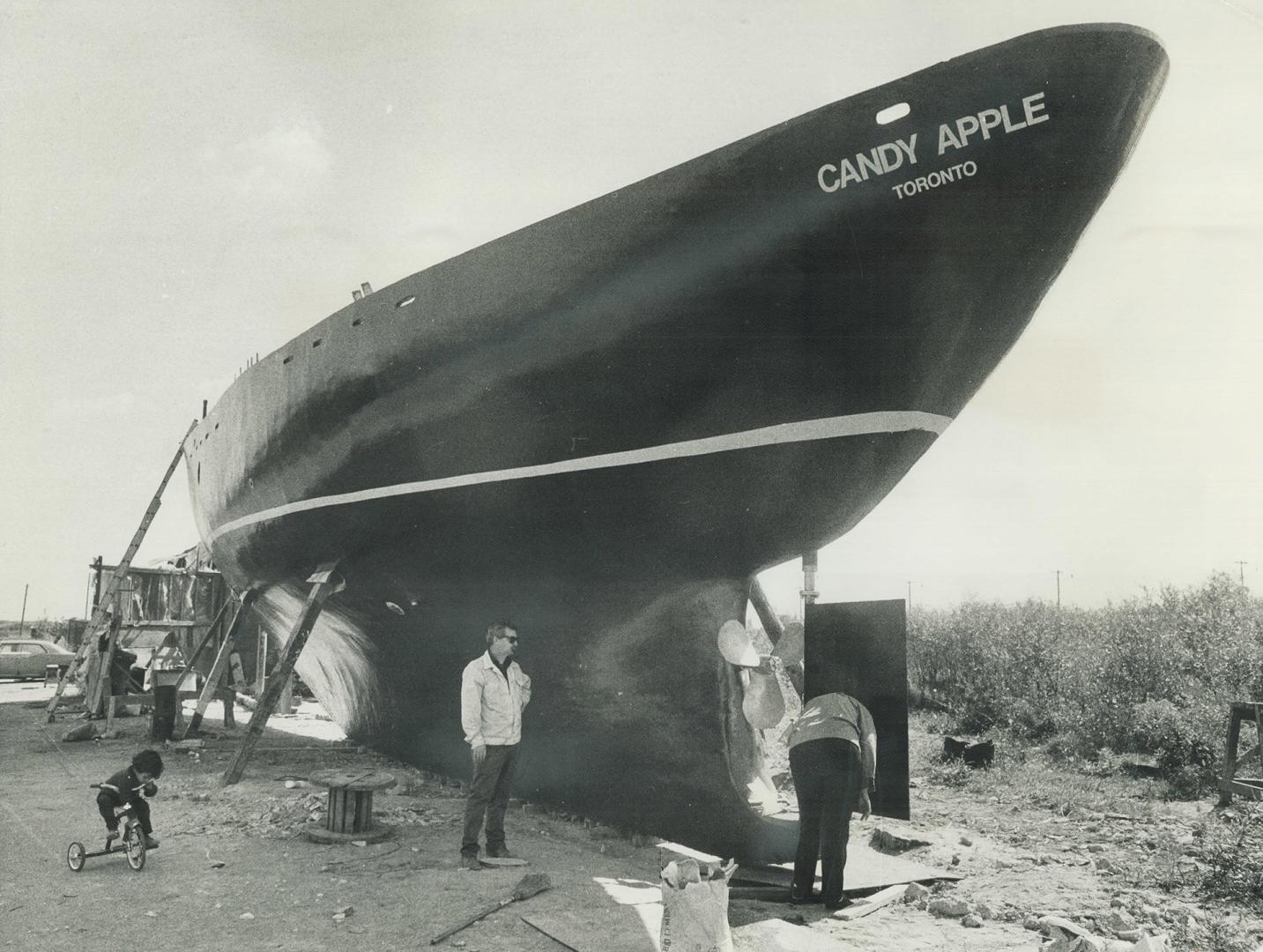 Yacht's Moment Of Truth Approaches, the moment she is launched and her seaworthiness tested