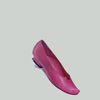 Eastern influence: India-inspired fuchsia satin flat, $225, by Michel Perry, Holt Renfrew