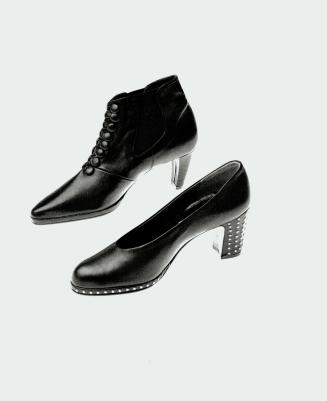 In step: Ankle boot, $99, and platform pumps, $89, from Charles David Super Shoe Warehouse