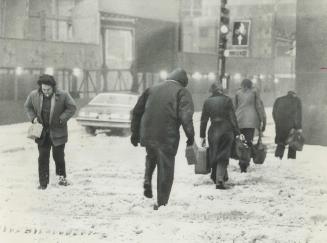 Toronto was hit by the big storm, above, reader says, but argues that Buffalo's need for snow removal was even greater