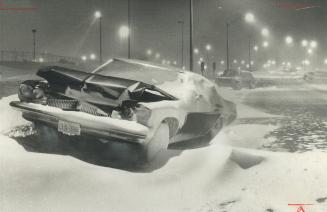 Hundreds of abandoned and damaged cars lined highways and roads leading into Metro after the storm