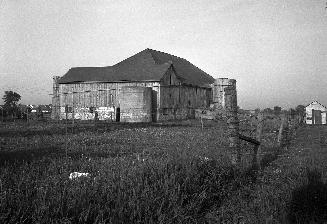 Barn on dairy farm