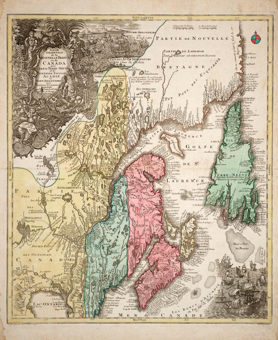Partie orientale de la Nouvelle France ou du Canada 