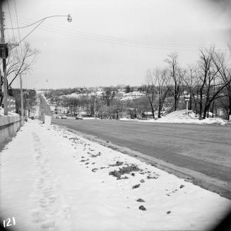 Yonge Street, west side, looking north east, across Hogg's Hollow, from approximately opposite Ivor Road