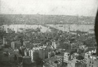 Constantinople with Galata Bridge