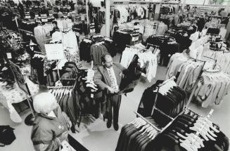 Women's wear: Drew Black, manager of the newest Kmart megastore, is happy to say that women's fashion items and big ticket toys are selling very well this year chain-wide