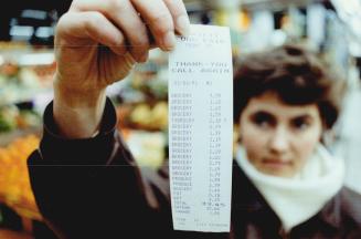 Taxing time: Janice Soutar's bill shows both provincial tax and GST