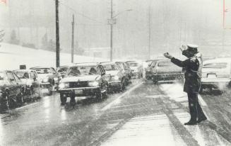 Slushing home. Snow, snow go away. Come again some other day . . . and especially not to Leslie St. at rush hour. At least the motorists had warm cars(...)