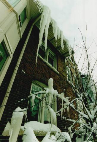 Ice build-up on roofs