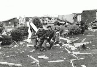 From Camp Borden, L - Karen Horne & R - Coreen Mercer