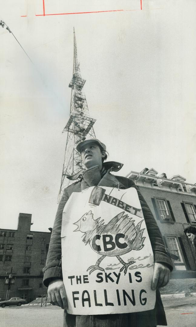 Jim Barbe. Striking CBC technician