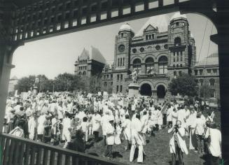 Queen's park protest