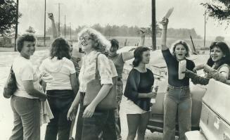 Happy Fleck workers cheer the news their strike is over