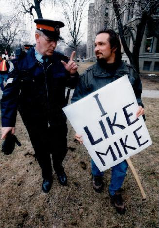 Queen's Park Trade Union Protest of clash between CPSEU and OPP