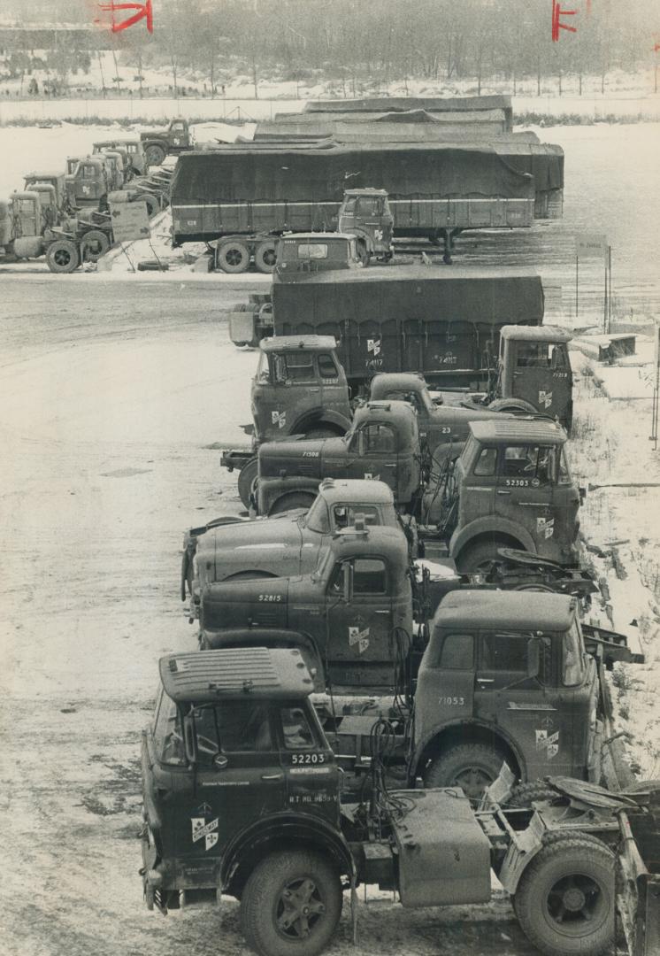 Strike-Bound Trucks. Headache for many