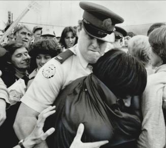 Bitter memories: Policeman scuffles with picket during strike at Irwin Toy in Etobicoke in 1981