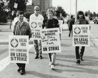Picket lines up