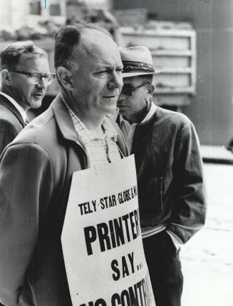 Striking printer, 'Principle of unionism'