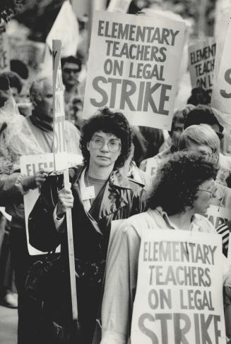 Strikes - Canada - Ontario - Toronto - Teachers 1987