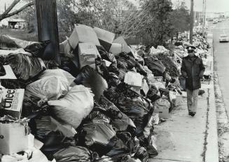 Down in the dumps?, No, this is down in York where garbage has been piling up for more than two weeks because of the municipal workers strike. Two med(...)