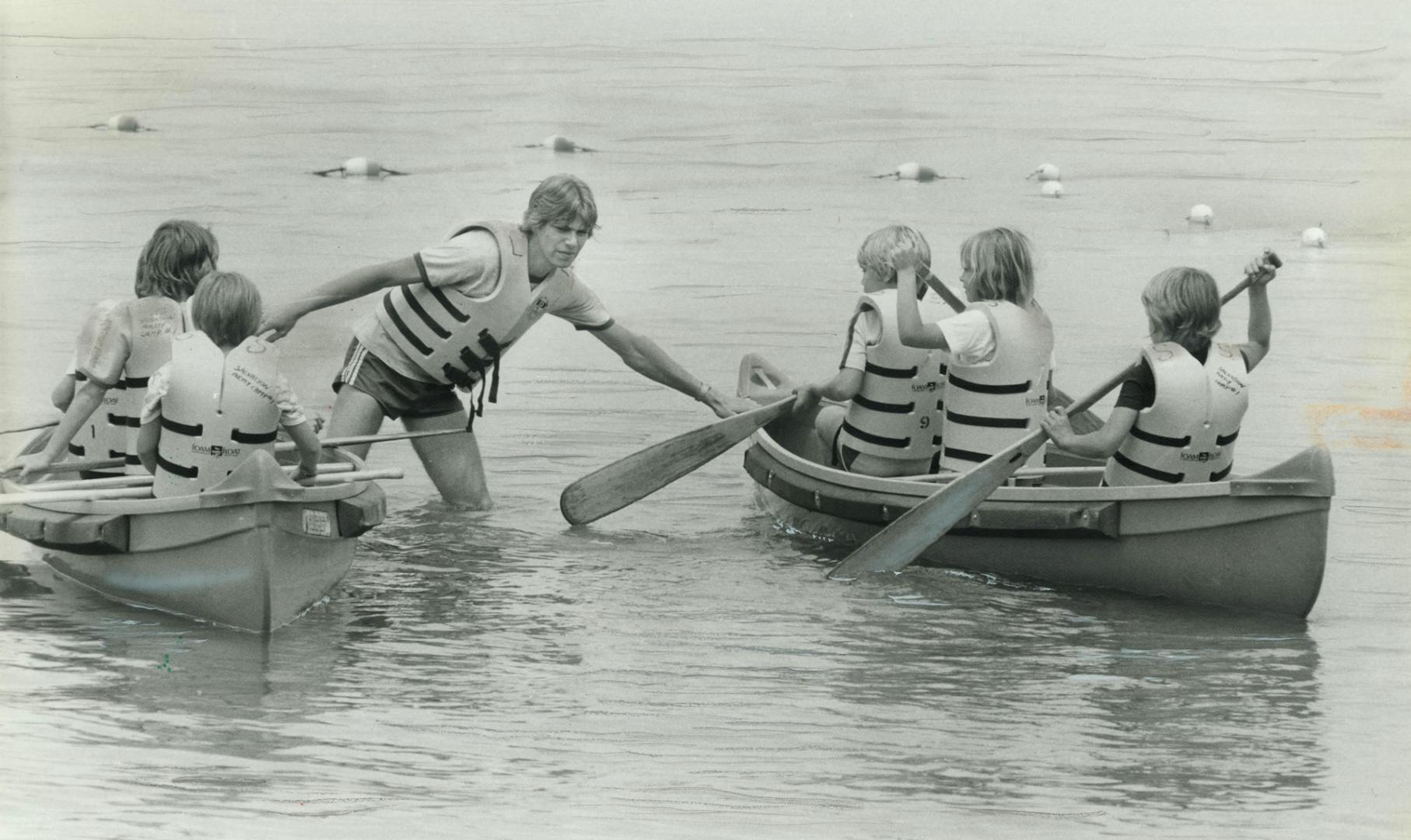 Water fun: Kids at the Salvation Army's Camp spend 10-day sessions at Lake Simcoe, canoeing and swimming