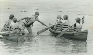 Water fun: Kids at the Salvation Army's Camp spend 10-day sessions at Lake Simcoe, canoeing and swimming