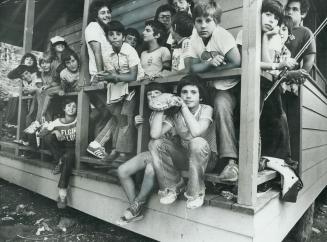 Happy campers at Camp Northland, Haliburton, look full of energy and get-up-and-go for the day's activities