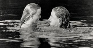 In the swim: Elisabeth Walker and camp co-ordinator Sarah Marcrae
