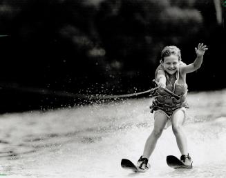 Making waves: During August youngsters like 9-year-old Wojtek Plewa, of Mississauga, can take to the water at special camp for children with cystic fibrosis
