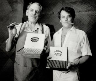 Father and son team of Kai and John Miller, Canada's sole remaining producers of hand-made Cuban cigars, will sell you one at $45