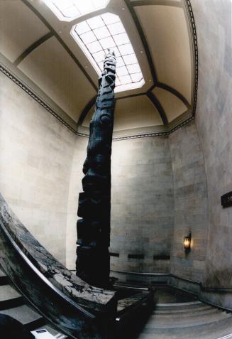 Since 1933: Magnificent totem pole comes from the Nisga'a Indians of British Columbia