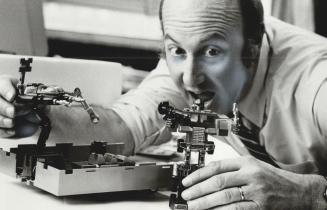 Popular toy: The Autobot Commander, a toy robot based on a character from television's Transformer series, gets a thorough testing by Toronto Star reporter Brain Dexter
