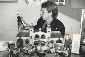 Better days: Vern Chamberlain, shown in 1988 photo when he owned Chamberlain's Antique Toyattic, was brought to New York to run the Mint & Boxed store