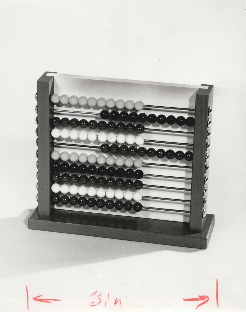 Abacus (Teaching clock on Reverse) $9