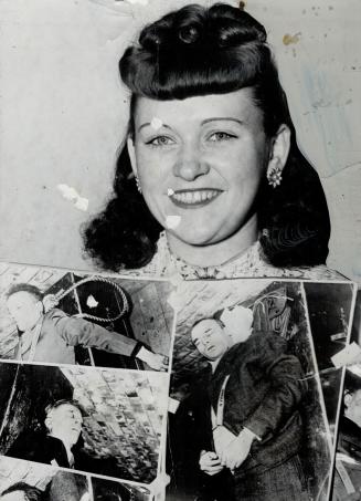 Y 'they're all dead, Mrs. Bert, 20, German war bride once slapped ering, holds photos of dead top Nazis [Incomplete]